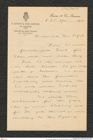 Nachlass Franz Steindachner, Brief von Oscar de Beaux an Franz Steindachner (25.11.1910), Inv.Nr. 100.03, Seite 1